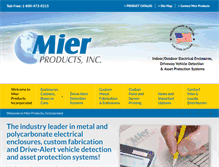 Tablet Screenshot of mierproducts.com